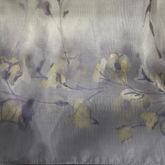 VTG JAGO Very Unique Oblong Scarf with delicate floral design EC - Picture 11 of 15